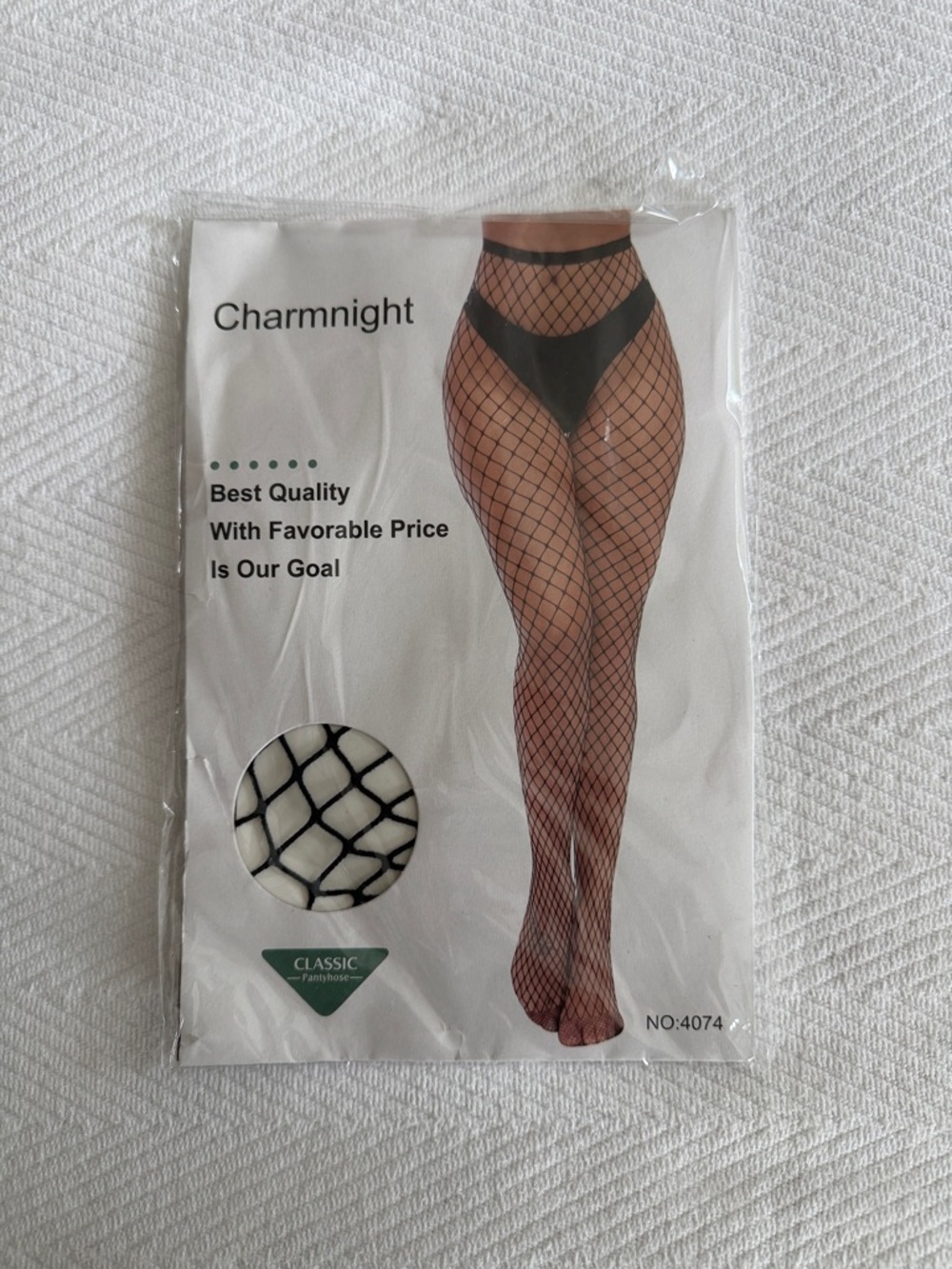 Charmnight Black Fishnet Tights